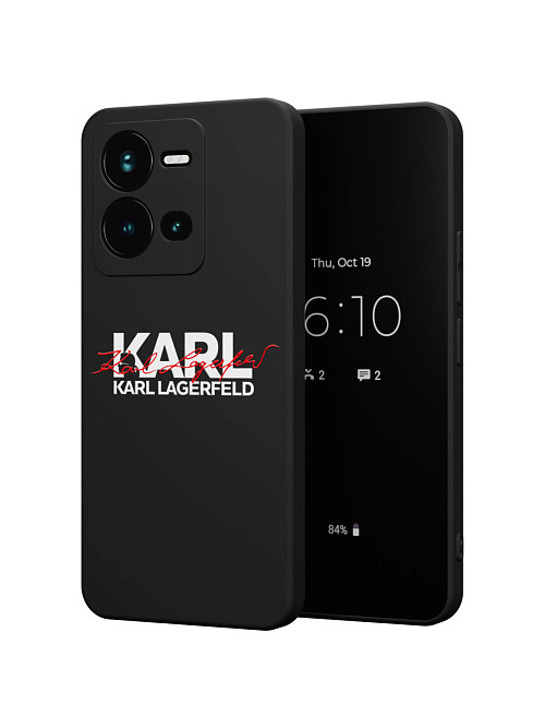 Силиконовый чехол для Vivo V25 "NOVEL: Lagerfeld V.2"