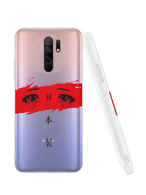 Силиконовый чехол для Xiaomi Redmi 9 "Грустные глаза аниме"