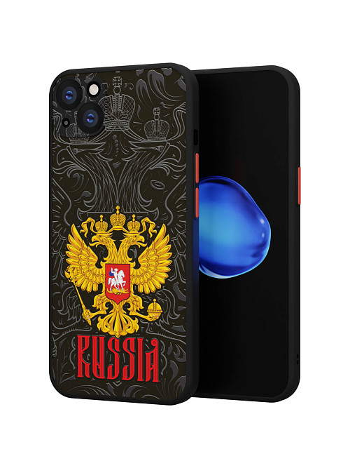 Противоударный чехол для Apple iPhone 15 Plus "Россия"