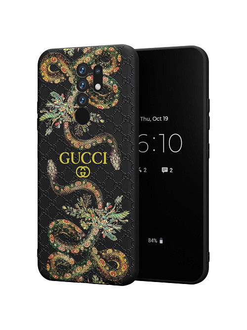 Силиконовый чехол для Xiaomi Redmi 9 "NOVEL: Gucci"