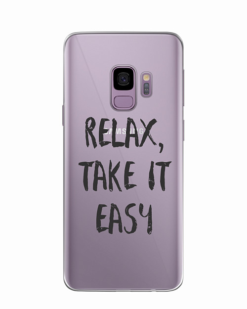 Силиконовый чехол для Samsung Galaxy S9 Relax, take it easy