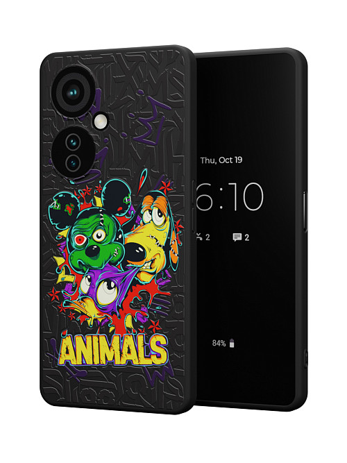 Силиконовый чехол для OnePlus Nord CE 3 Lite (5G) "NOVEL: Животные"