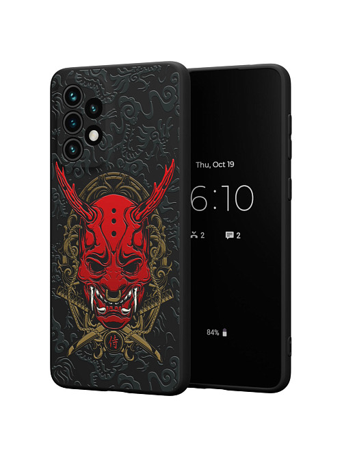 Силиконовый чехол для Samsung Galaxy A33 (5G) "Red Oni mask"