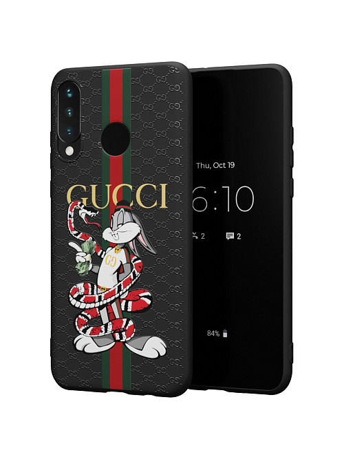 Силиконовый чехол для Huawei P30 Lite "NOVEL: Багз Банни Gucci"