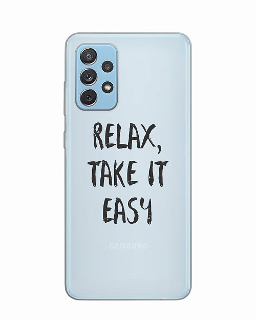 Силиконовый чехол для Samsung Galaxy A72 "Relax, take it easy"