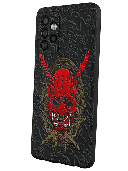Силиконовый чехол для Samsung A53 Red Oni mask