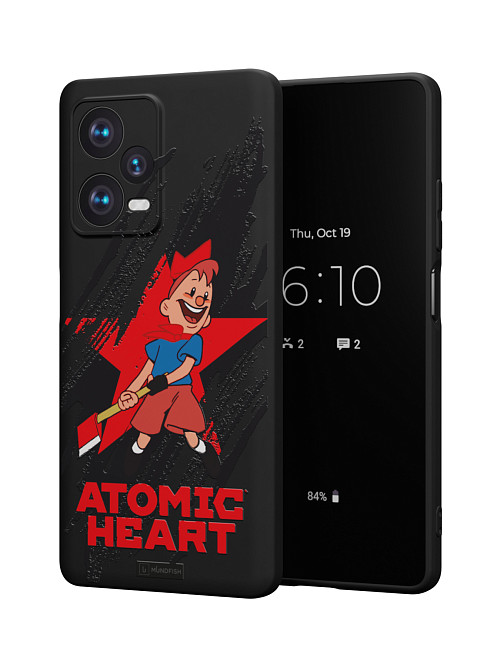 Силиконовый чехол для Xiaomi Redmi Note 12 Pro+ (5G) "Atomic Heart: Пионер"