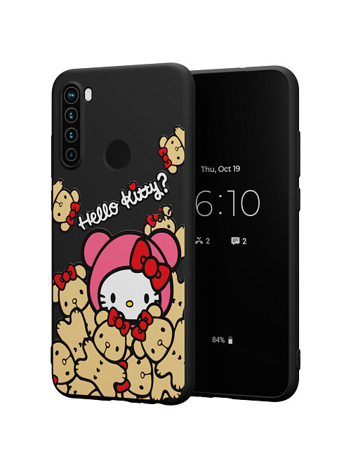 Силиконовый чехол для Xiaomi Redmi Note 8T "NOVEL: Хеллоу Китти и медведи"