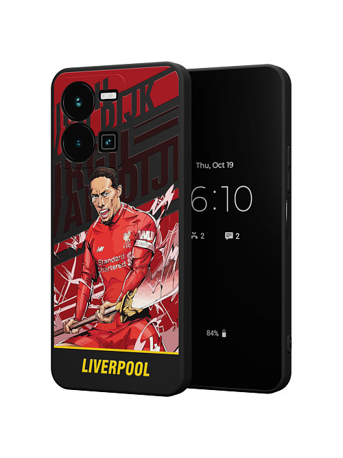 Силиконовый чехол для Vivo Y35 (4G) "NOVEL: Liverpool"