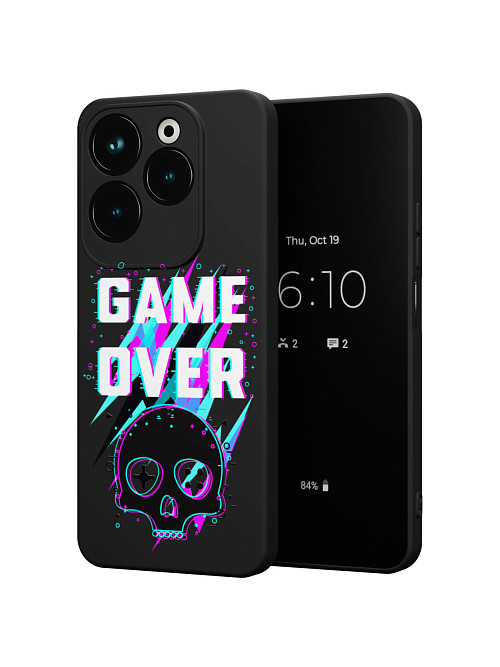 Силиконовый чехол для Infinix HOT 40/HOT 40 Pro "Game over"