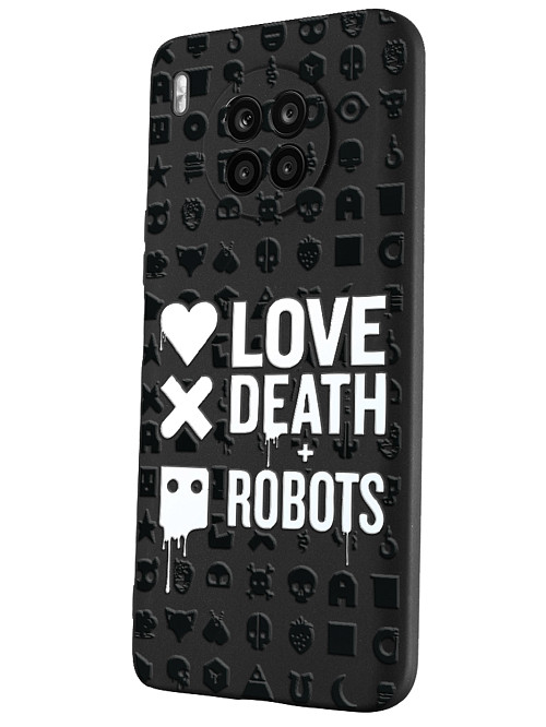 Силиконовый чехол для Huawei Nova 8i Любовь Смерть Роботы