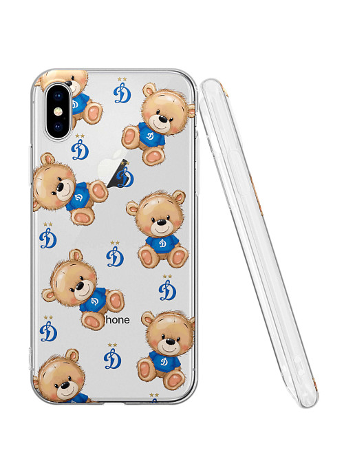 Силиконовый чехол для Apple iPhone X "Динамо: Плюшевые медвежата"