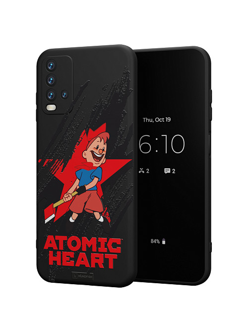 Силиконовый чехол для Xiaomi Redmi 9T "Atomic Heart: Пионер"