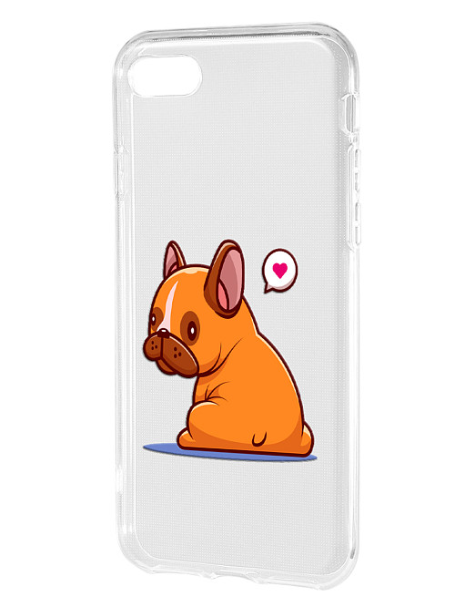 Силиконовый чехол для Apple iPhone 8 "Мечта собаки"