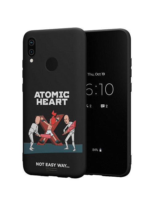 Силиконовый чехол для Huawei P Smart (2019) "Atomic Heart: Not Easy Way"