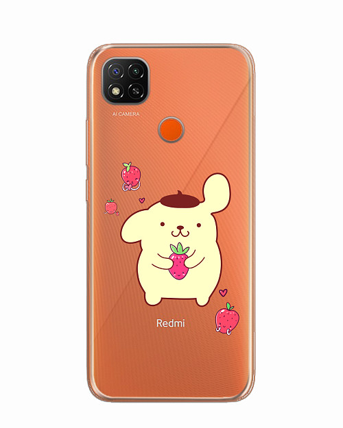 Силиконовый чехол для Xiaomi Redmi 9C Собачка с ягодой