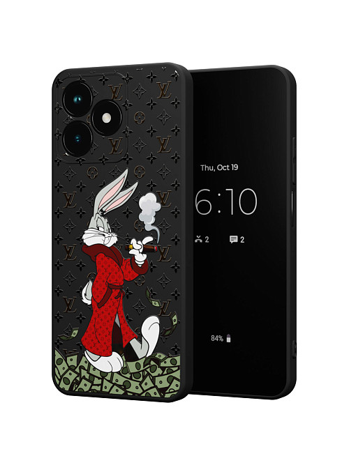 Силиконовый чехол для realme C51 "NOVEL: Багз Банни Louis Vuitton"