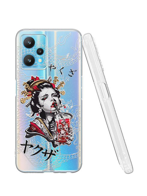 Силиконовый чехол для Realme 9 Pro "Geisha Bloody"