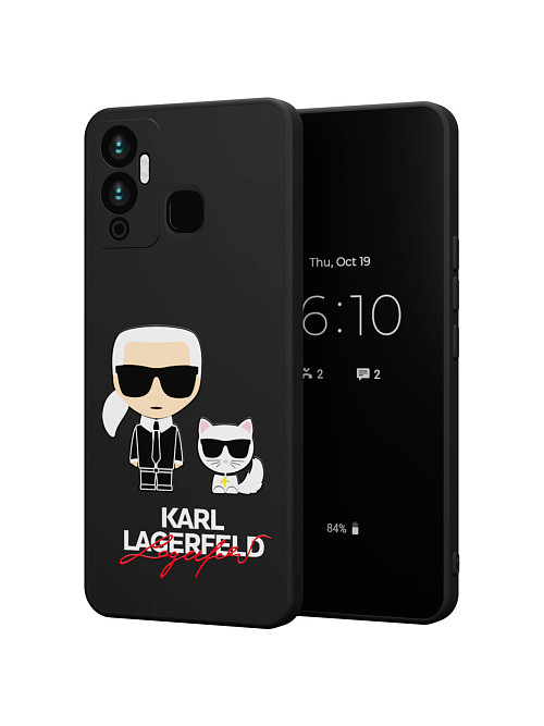 Силиконовый чехол для Infinix Hot 12 Play "NOVEL: Lagerfeld"