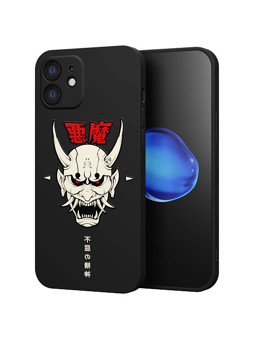 Силиконовый чехол для Apple iPhone 12 "Demon"