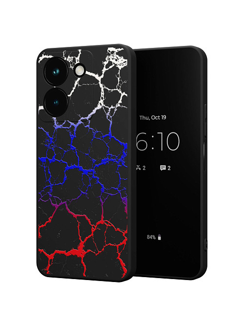 Силиконовый чехол для Vivo Y36 (4G) "Флаг России"