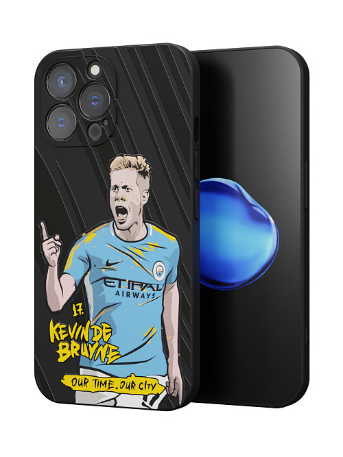 Силиконовый чехол для Apple iPhone 15 Pro Max "NOVEL: Kevin de Bruyne"