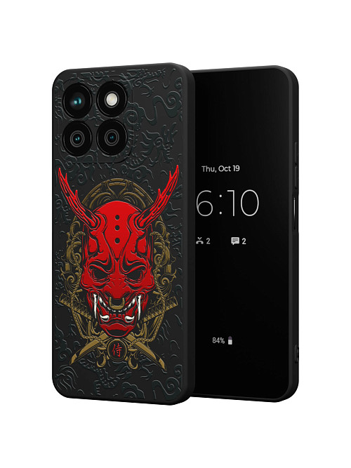 Силиконовый чехол для Honor X8b "Red Oni mask"