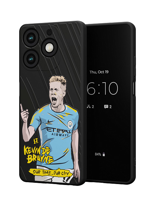 Силиконовый чехол для Tecno Spark 10 Pro "NOVEL: Kevin de Bruyne"