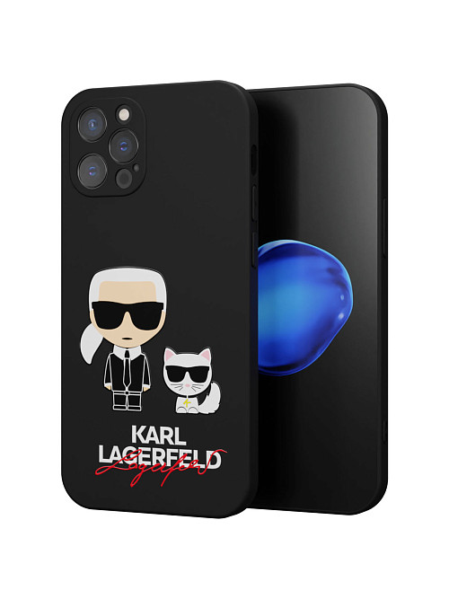 Силиконовый чехол для Apple iPhone 12 Pro "NOVEL: Lagerfeld"