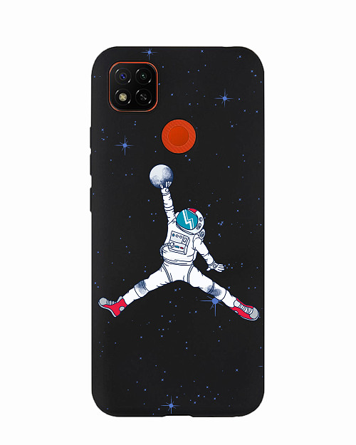Силиконовый чехол для Xiaomi Redmi 9C Космический баскетбол
