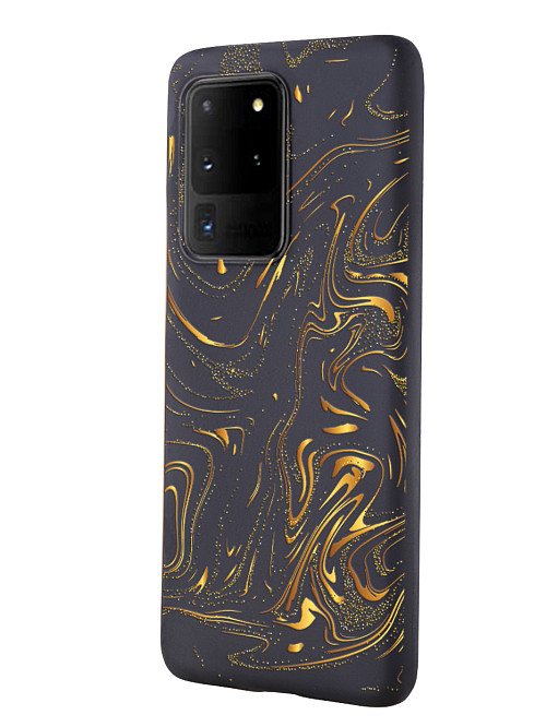 Силиконовый чехол для Samsung Galaxy S20 Ultra Золотые пятна