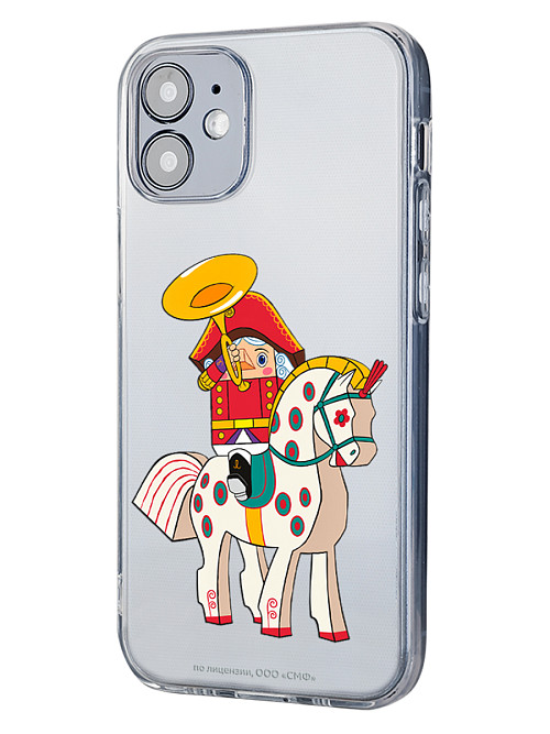 Силиконовый чехол для Apple iPhone 12 mini "Щелкунчик: На коне"