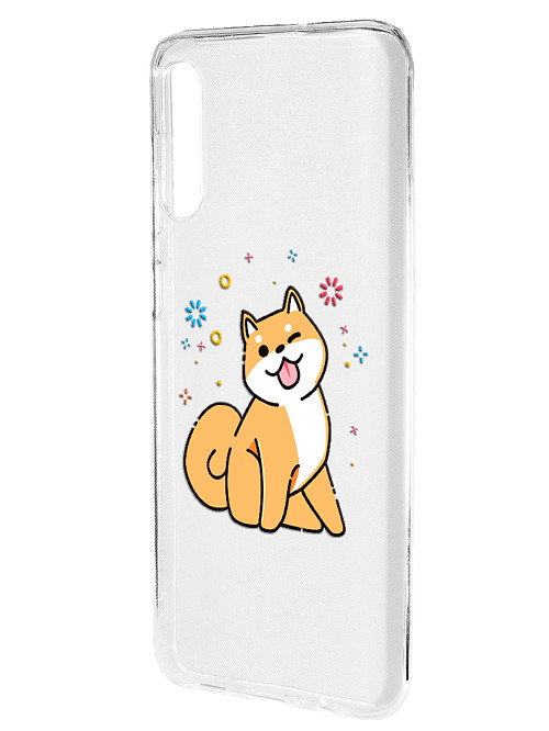Силиконовый чехол для Samsung Galaxy A30S "Собака Сиба-ину"