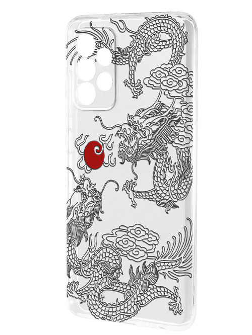 Силиконовый чехол для Samsung A53 Японский дракон