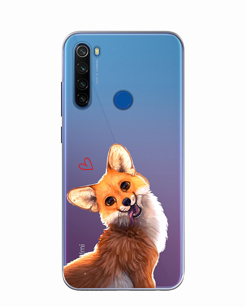 Силиконовый чехол для Xiaomi Redmi Note 8T Лисичка