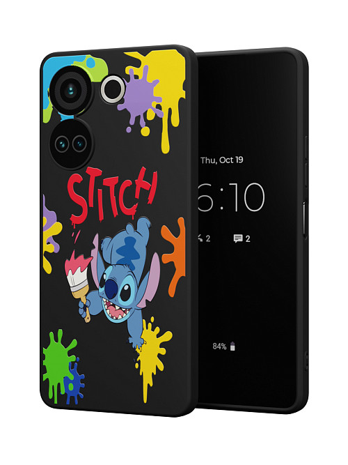 Силиконовый чехол для Tecno Camon 20 Pro (4G) "NOVEL: Ститч paints"