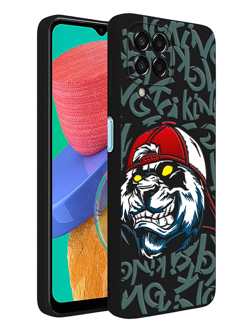 Силиконовый чехол для Samsung Galaxy M33 (5G) Злая панда граффити