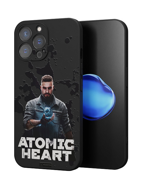 Силиконовый чехол для Apple iPhone 15 Pro Max "Atomic Heart: Товарищ Нечаев"