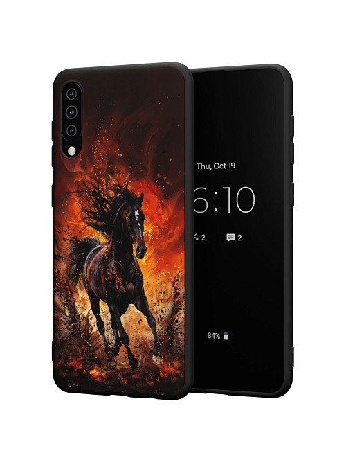 Силиконовый чехол для Samsung Galaxy A30S "Лошадь"