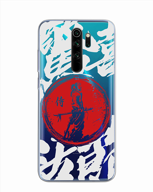 Силиконовый чехол для Xiaomi Redmi Note 8 Pro "Ронин воин Японии"