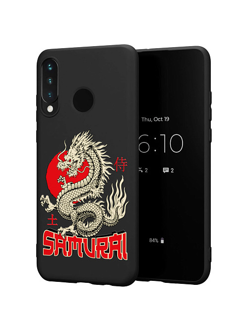 Силиконовый чехол для Honor 20S "Белый дракон"