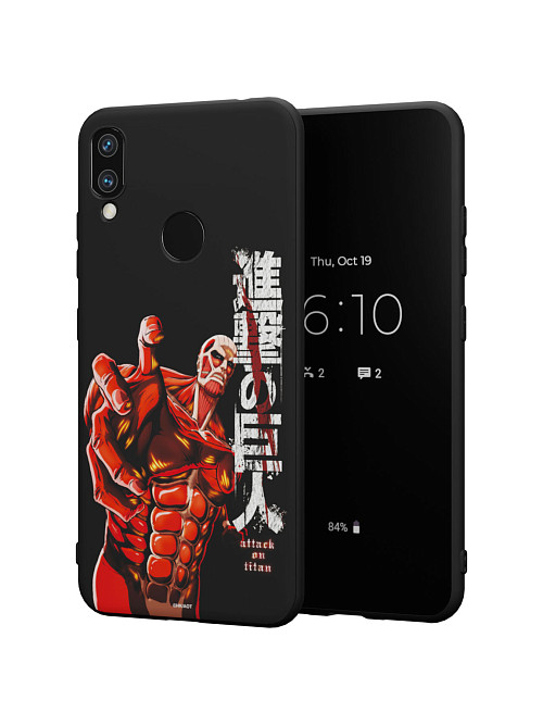 Силиконовый чехол для Xiaomi Redmi Note 7 Pro "AOT: Колоссальный титан"