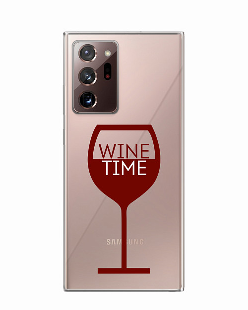 Силиконовый чехол для Samsung Galaxy Note 20 Ultra (5G) Wine time
