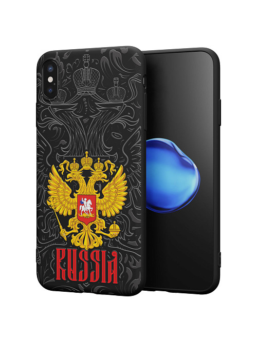 Силиконовый чехол для Apple iPhone XS Max "Россия"