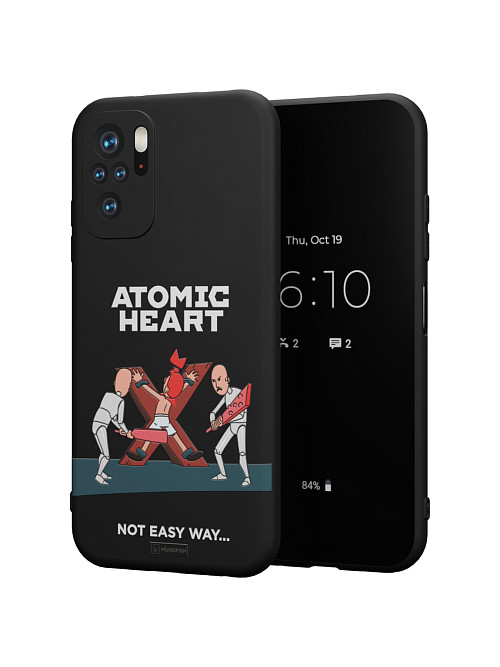 Силиконовый чехол для Xiaomi Redmi Note 10S "Atomic Heart: Not Easy Way"