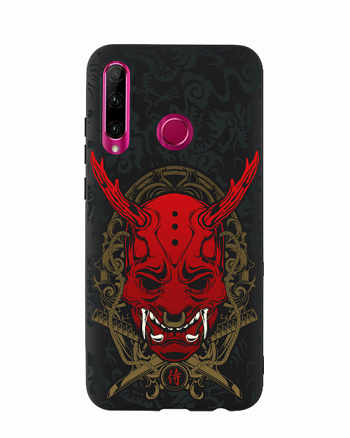 Силиконовый чехол для Honor 20i Red Oni mask