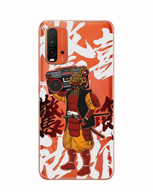 Силиконовый чехол для Xiaomi Redmi 9T "Hip-hop Samurai"