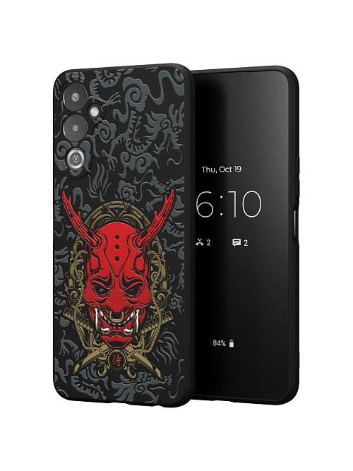 Силиконовый чехол для Tecno Pova 4 "Red Oni mask"