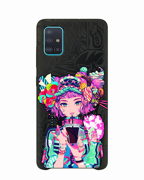 Силиконовый чехол для Samsung Galaxy A51 (4G) "Lolipop girl"