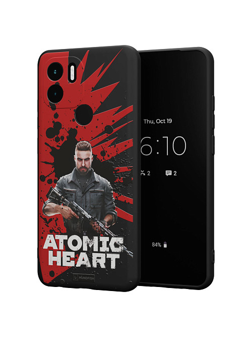 Силиконовый чехол для Xiaomi Redmi A1+ "Atomic Heart: Майор Нечаев"